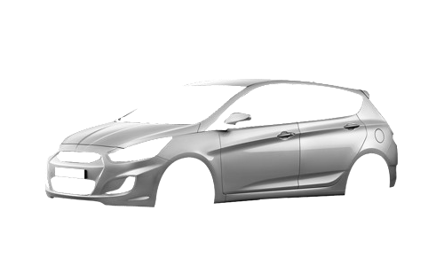 Как нарисовать hyundai accent